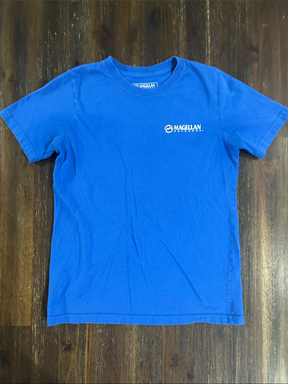 Magellan Outdoors Kids Blue Logo Short Sleeve Tee